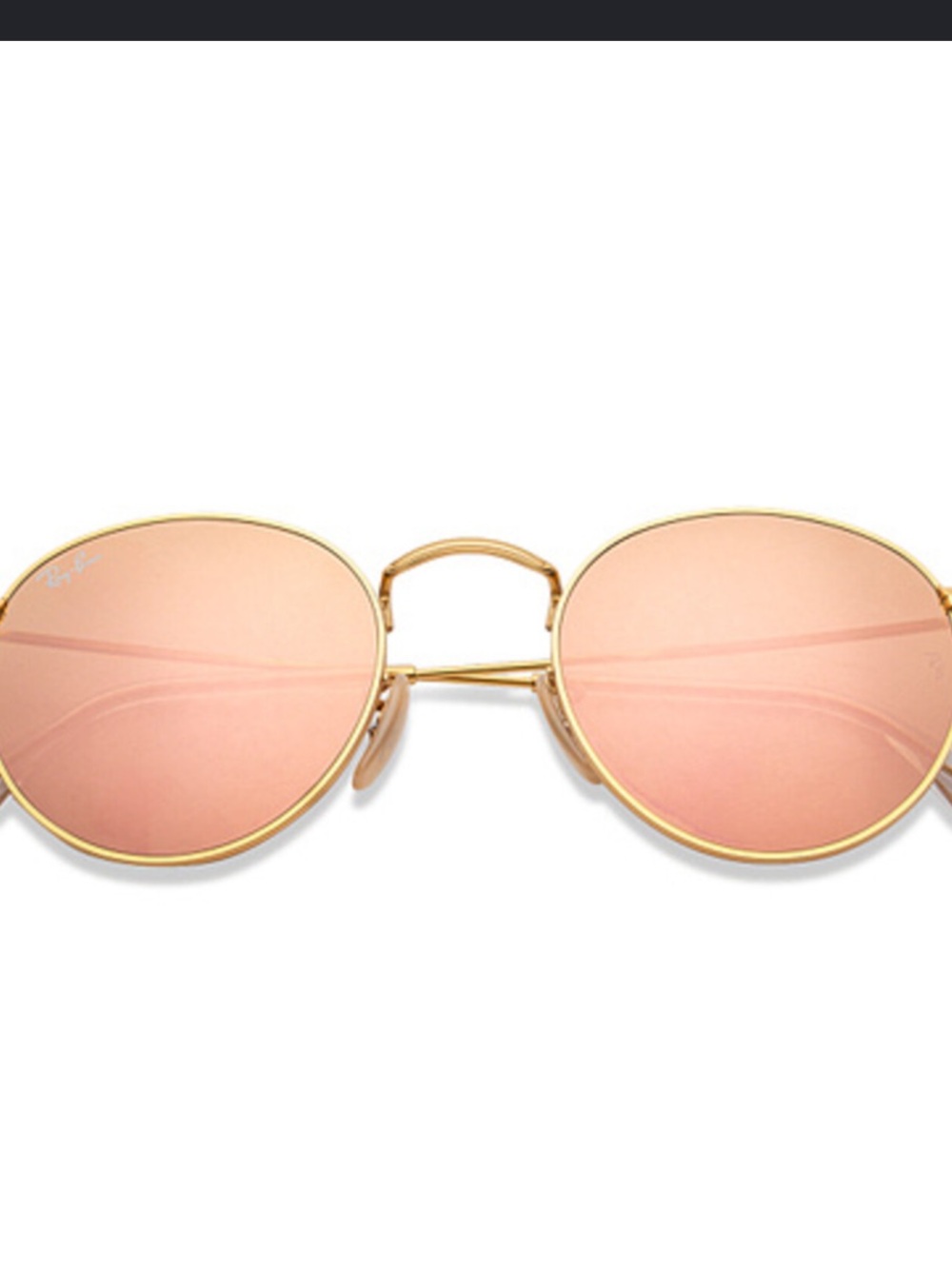 Rayban Sunglasses Rb3447 Rose Gold  Pink Flash Round Sunglasses Ray-Ban